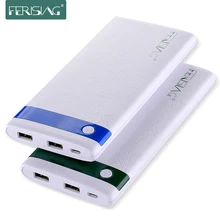 Ferising Настоящее 10000 мАч Power Bank ультратонкий Быстрое Зарядное Устройство Внешний Powerbank со СВЕТОДИОДНЫМ Дисплеем Портативный Аккумулятор для Всех телефоны