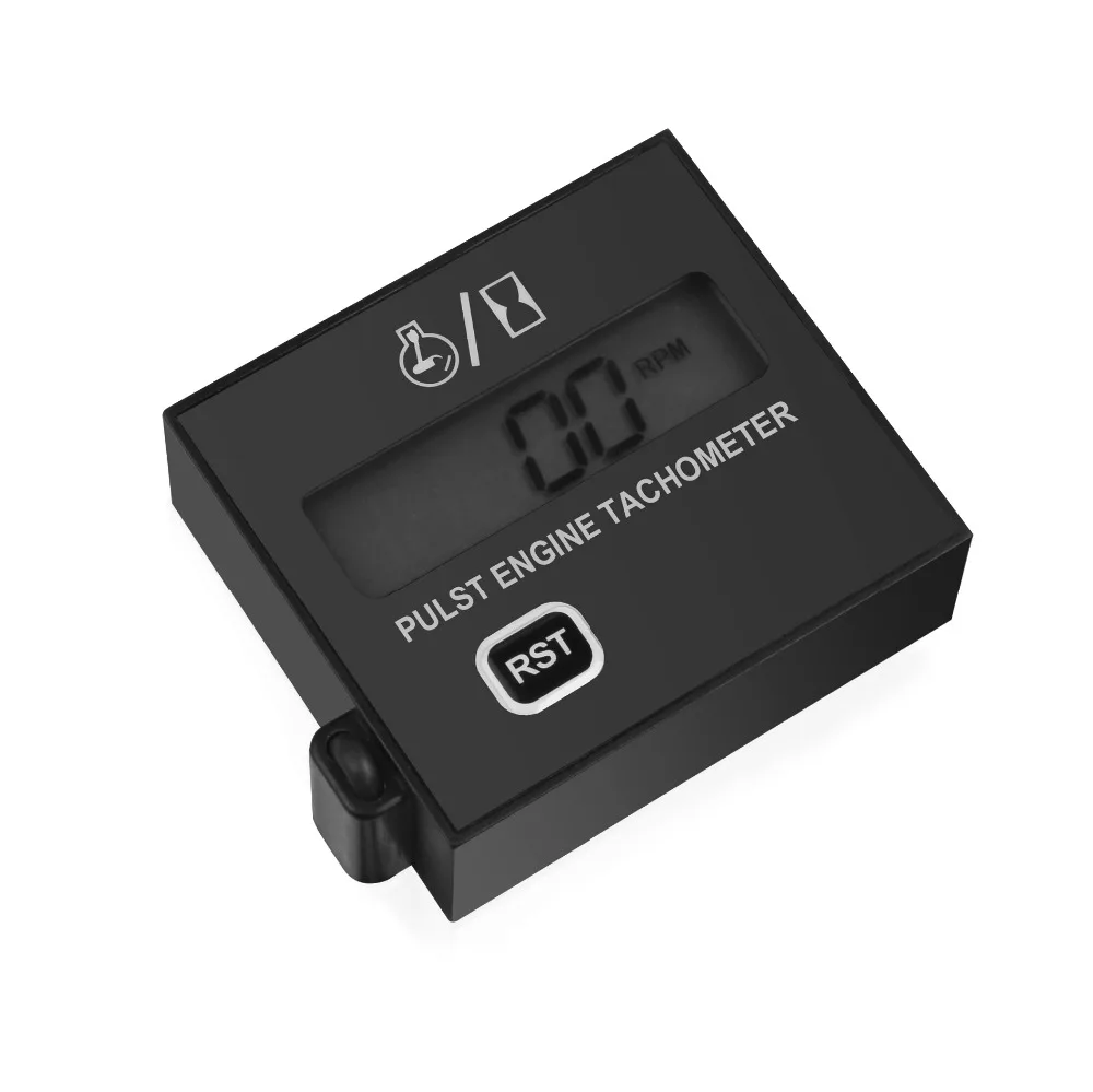 Gasoline Digital Engine Tachometer Inductive Pulse Tachometer Waterproof 