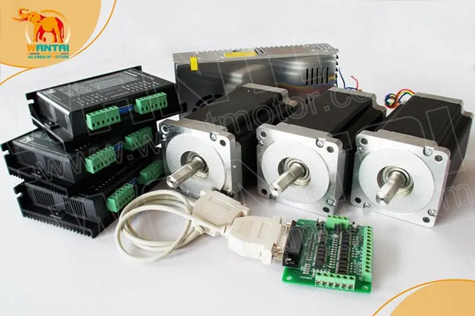 Good Price! CNC Wantai 3 Axis Nema34 stepper Motor Dual Shaft 85BYGH450C-012B 1600oz-in+Driver DQ860MA 7.8A 80V 256Micro
Good Price! CNC Wantai 3 Axis Nema34 stepper Motor Dual Shaft 85BYGH450C-012B 1600oz-in+Driver DQ860MA 7.8A 80V 256Micro
