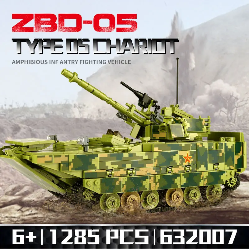

632007 The Amphibious Infantry Fighting Vehicle Tank Type 05 Chariot Building Blocks Bricks Assembled DIY Toys Birthday Gifts