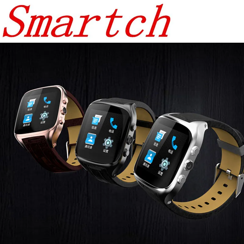 

Smartch X01S Smart WiFi Bluetooth Watch Phone Android 5.1 OS 3G WCDMA 1GB+8GB GPS Heart Rate Monitor Sport Pedometer with 2MP Ca