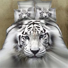 3D имитация головы тигра наволочка серый 2 шт. любовный подарок для пары пледы наволочка кровать комната животные матовый наволочка