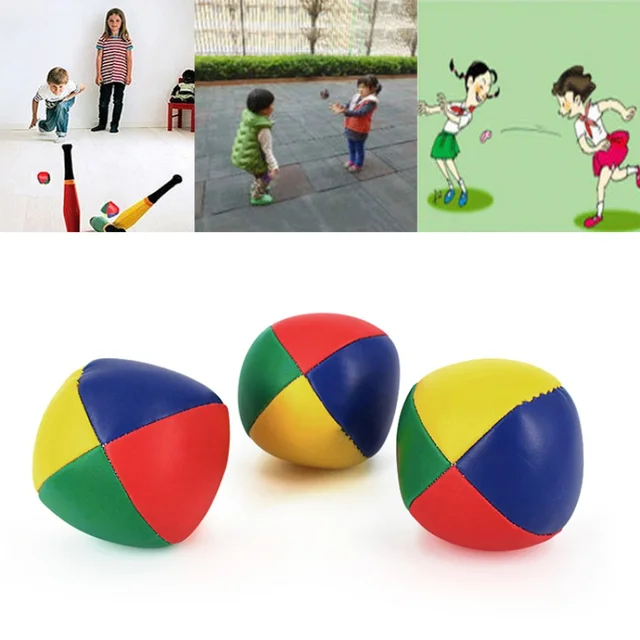3pcs/pack Throwing Sandbags Toys Juggling Balls Set Classic Bean Bag