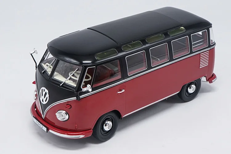 Винтажный 1:18 Масштаб Volkswagen KK Transporter T1 туристический автобус 1962 автомобиль литая