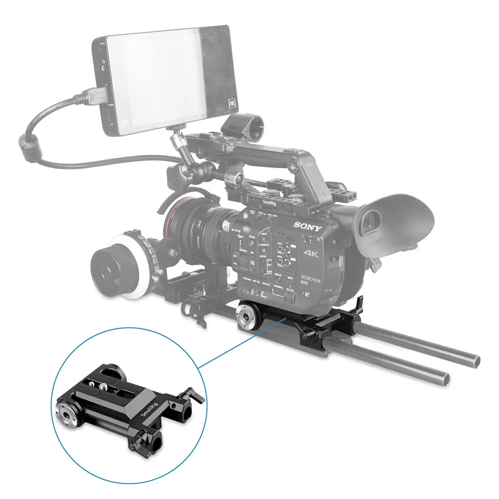 SmallRig FS5 крепление для sony FS5 Камера опорная плита с Крепление Arri rosette крепление со штангой 15 мм аксессуары и заколки и лекарственных средств(FDA 1827