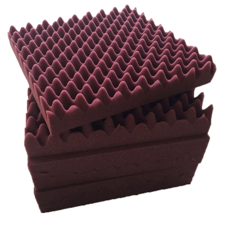 Goede Wave akoestische insulaition schuim Geluidsabsorptie Behandeling Wedge bourgondi euml; GRATIS VERZENDING DOOR Epacket kan ook naar FR, UK, AU, CA