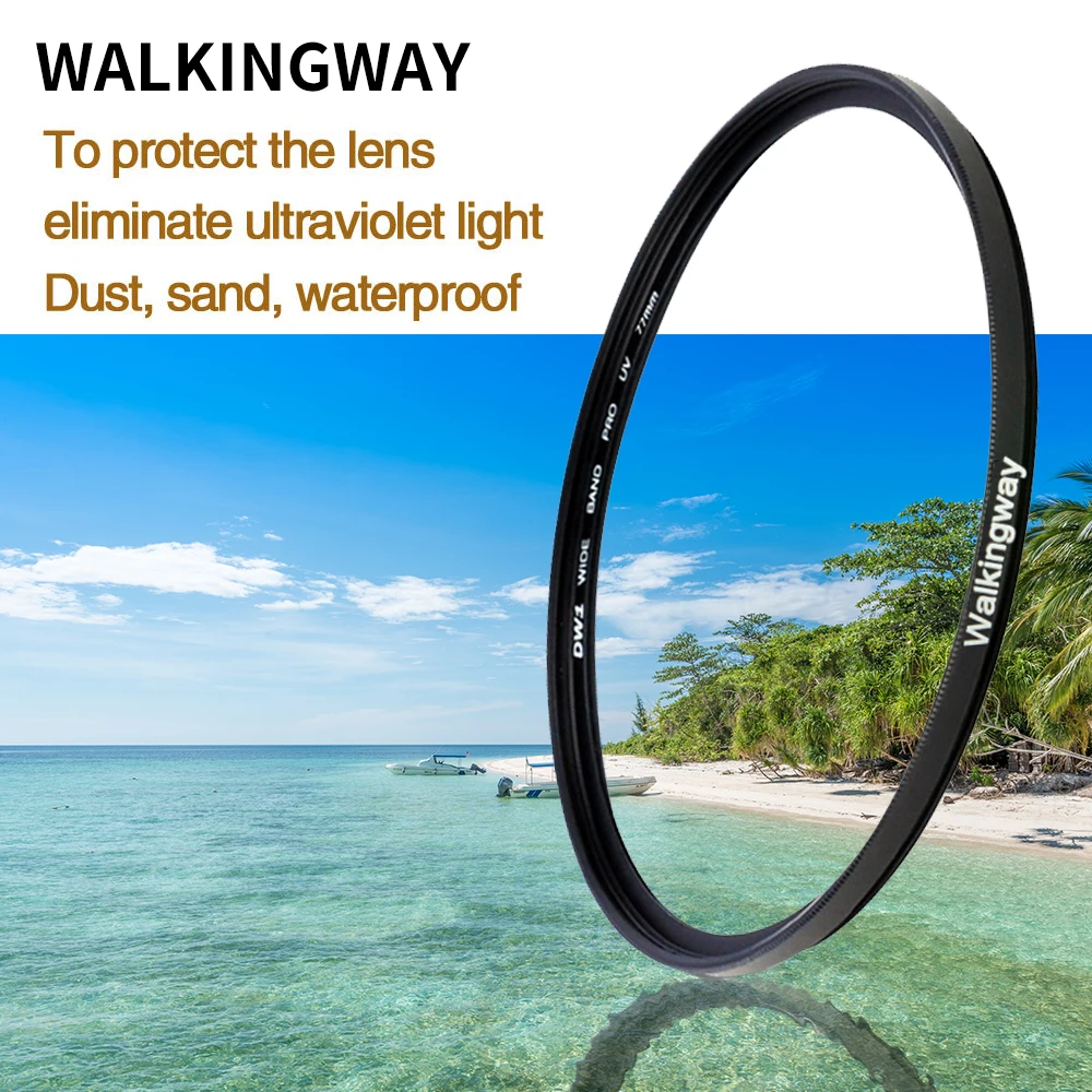 Walkingway с УФ-фильтром и Камера фильтр Ультрафиолетовый Защитная линза фильтр 49/52/55/58/62/67/72/77/82 мм фильтр объектива Цифрового Фотоаппарата Canon sony Nikon