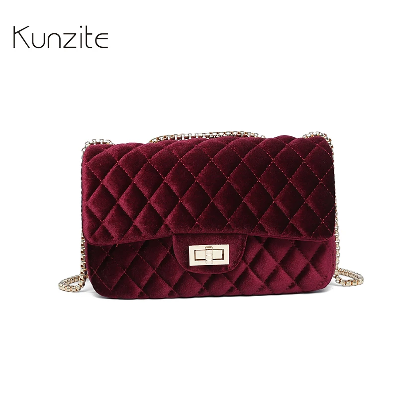 

KUNZITE Small Plush Bags Women Shoulder Messenger Bags Female Crossbody Bags for Women 2018 Clutch Purse bolsa feminina Handbags
