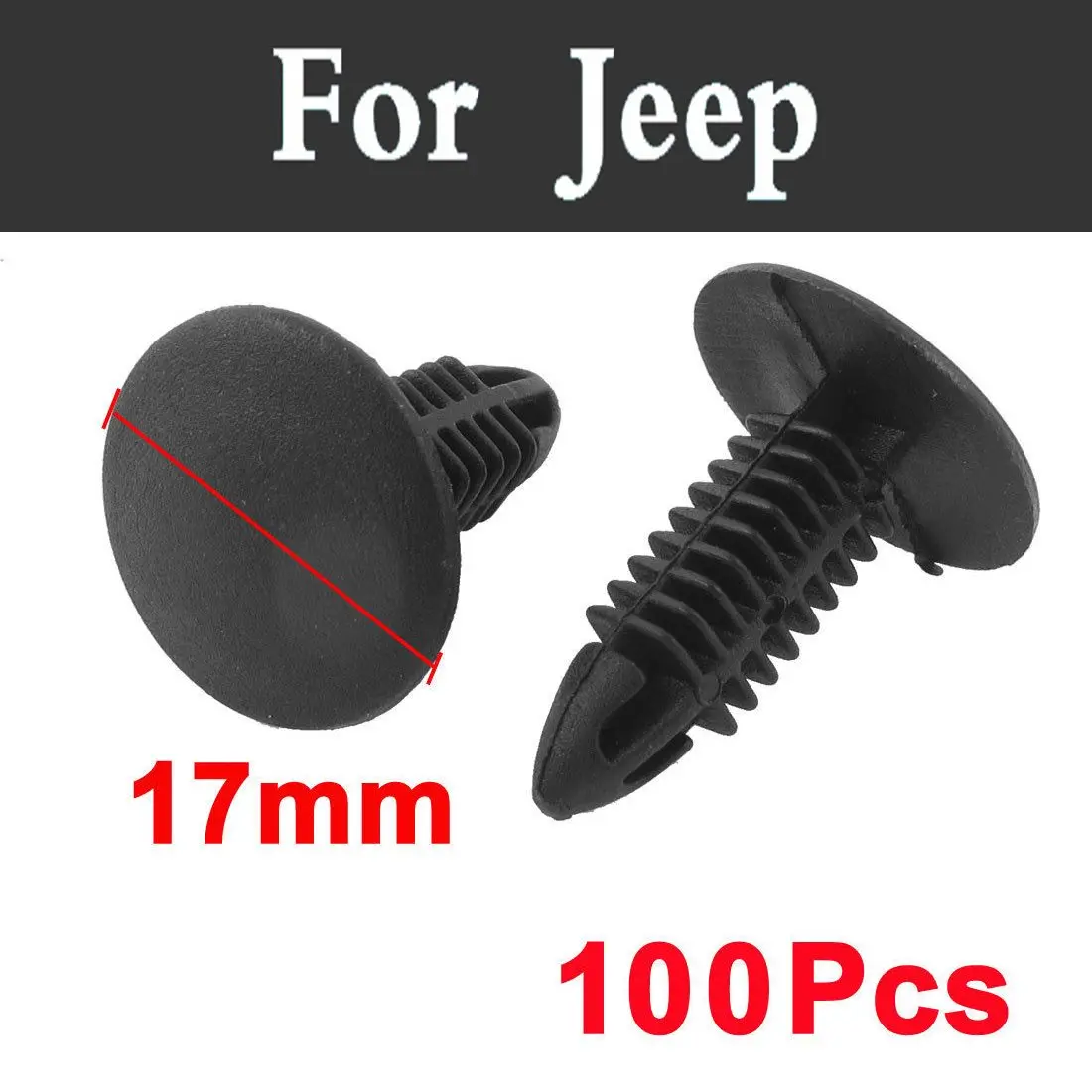 100pcs Car Styling Door Bumper Fender Plastic Rivets Fastener Retainer Clip For font b Jeep b