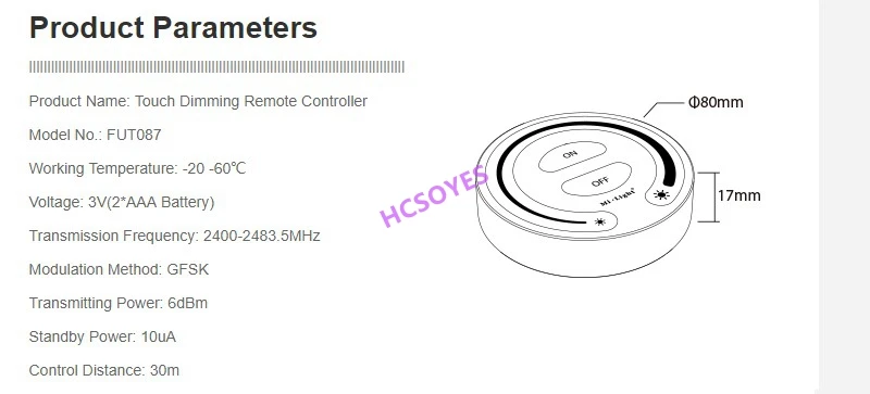 Mi светильник 2,4 GHZ FUT087 беспроводной Транс mi ssion сенсорный Dim mi ng пульт дистанционного управления используется для PL1 Dim mi ng 0/1~ 10V драйвер питания