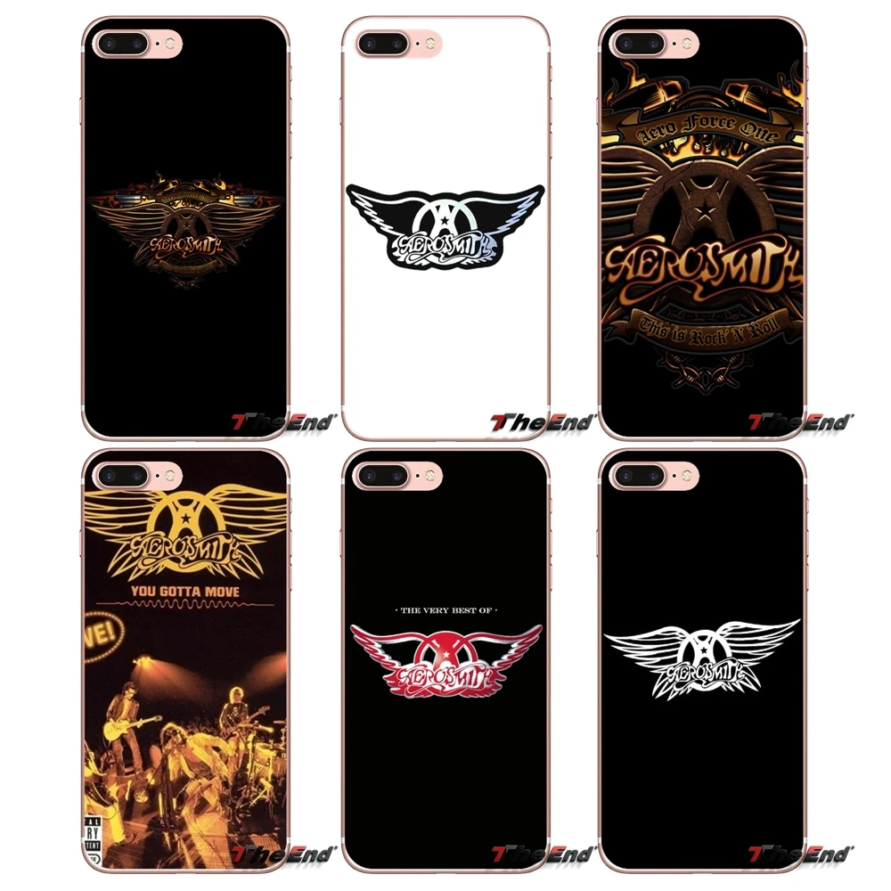 Мягкий прозрачный чехол rock band Aerosmith для iPhone X 4 4S 5 5S 5C SE 6 S 7 8 плюс samsung Galaxy J1 J3 J5 J7 A3 A5