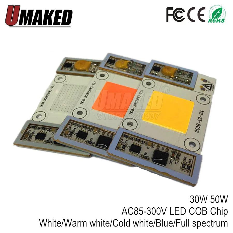 COB LED Chip Phyto Lamp 30W 50W Diode Grow Lights fitolampy для саженцев в помещении DIY Hydroponics 110V