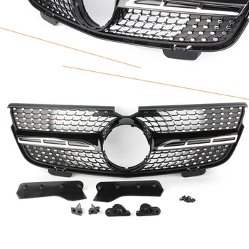 

GL-Class X164 Car Front Grille Diamond Grill For Mercedes-Benz GL450 2007-2012 & GL350 2010- 2012 & GL320 2007-2009