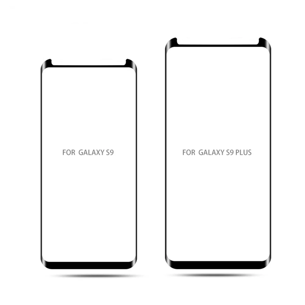 

For Samsung Galaxy S9 Plus Note 8 S8 Plus Screen Protector 9H 3D Half Curved Protective Film Glass Case Friendly Tempered Glass