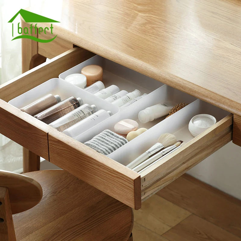 

New Multifunction Drawer Organizer Frosted Plastic Separator Storage Box For Drawer Desktop Makeup Container Cosmetics Holder