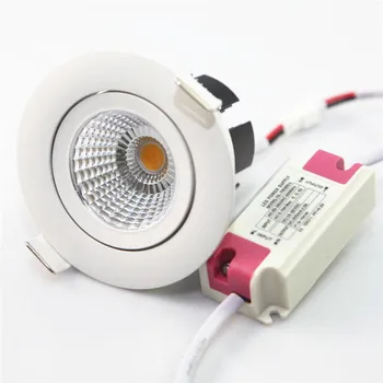 

New 15W Dimmable Recessed COB LED Downlight LED Spot Light LED Ceiling Lamp AC110V / 220-240V CE RoHS Free Shipping 8pcs/lot