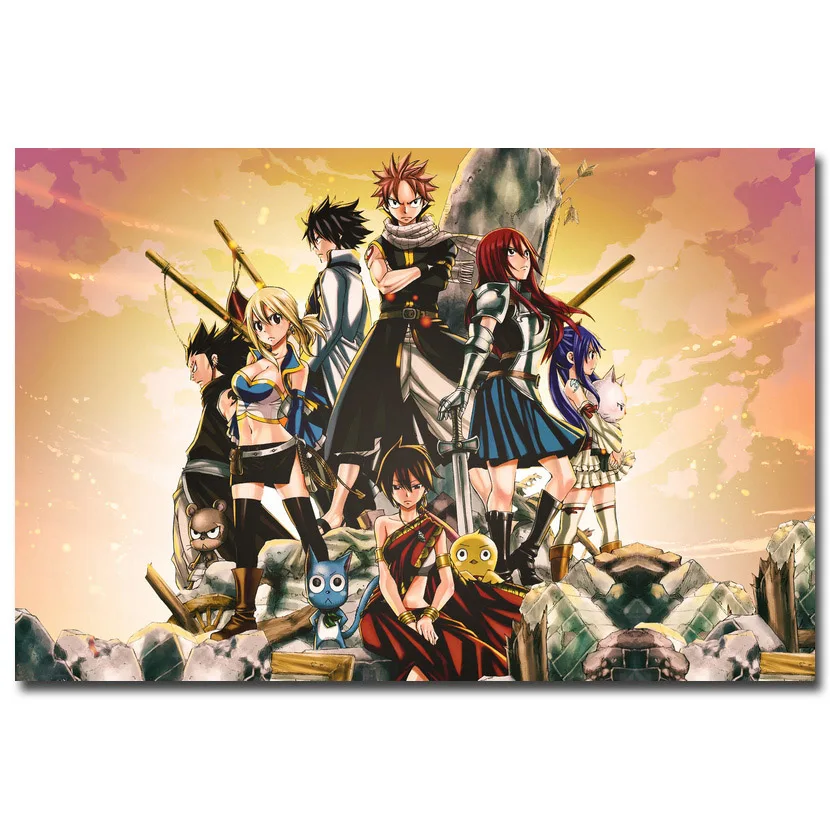 Molek FAIRY TAIL Аниме эргономичный Люси популярная фигурка постер художественные