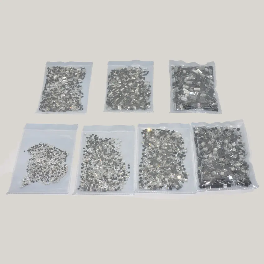 1000pcs/pack Square Strass Stones Rhinestones Diamond Sewing Beads for Wedding Dress Nail Art Not Hot Fix