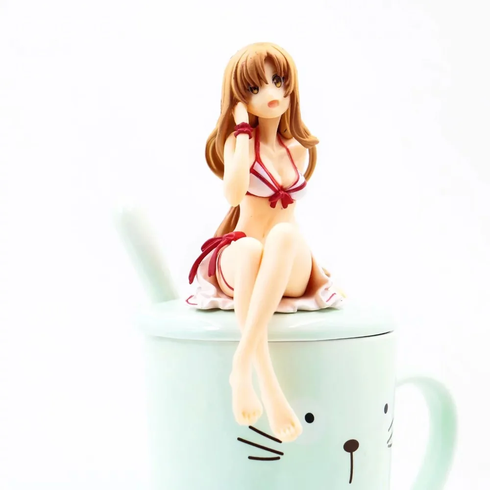 

Anime Sword Art Online SAO Yuuki Asuna Sitting Ver. Sexy PVC Action Figure Collection Model Toys Doll 12CM