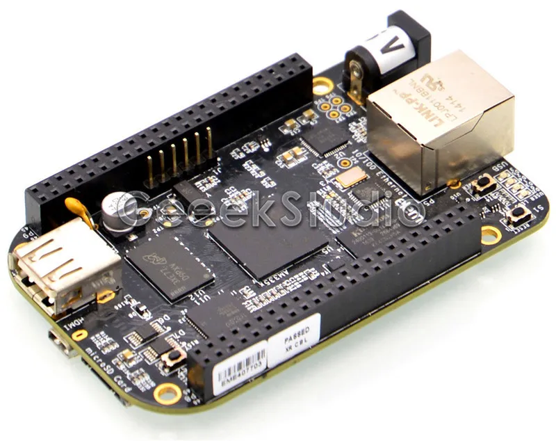 

BeagleBone Black BB-Black Rev C 4GB 512MB AM335x Cortex-A8 Single Board Development Platform