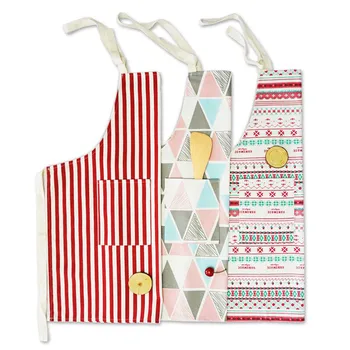 

Kitchen Unisex Linen Aprons Adjustable Apron With Pockets Chef Kitchen Cook Tool For Man Woman