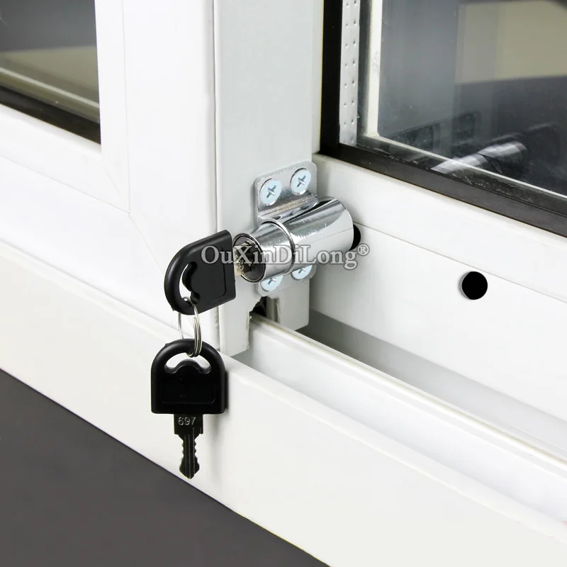 8pcs Zinc Alloy Sliding Door Patio Window Bolt Locking Catch Push