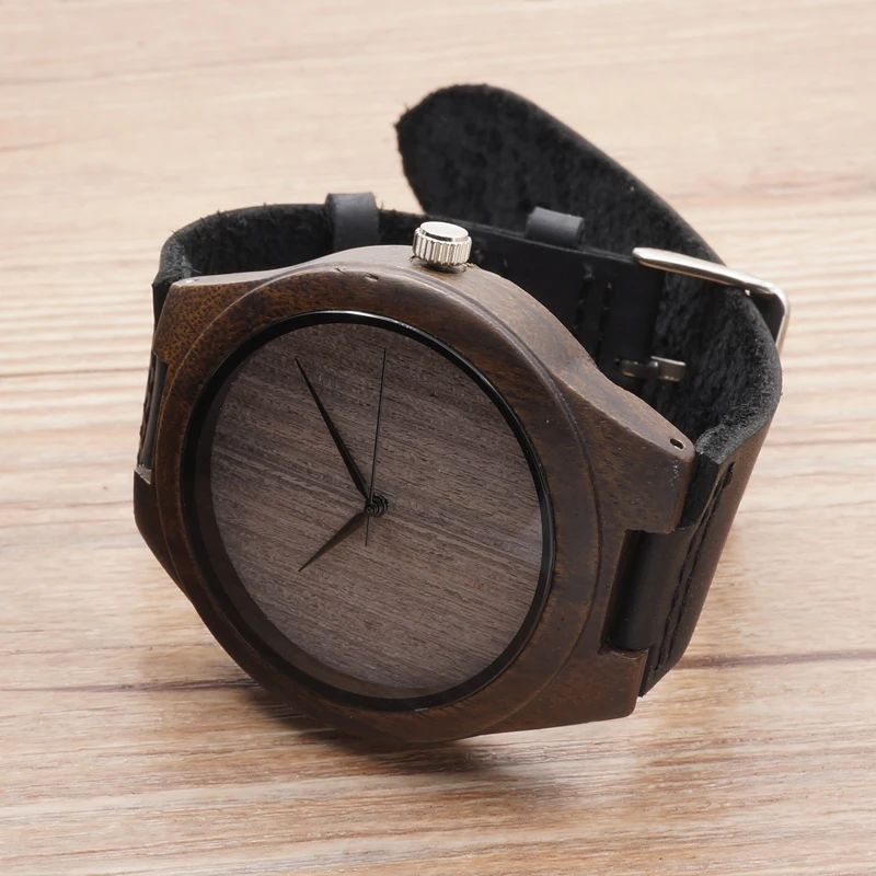 BOBOBIRD Limited Edition Bamboo Wooden Watches Men's Luxury Brand Designer Watch Leather Band Quartz Watches for Men In Gift Box