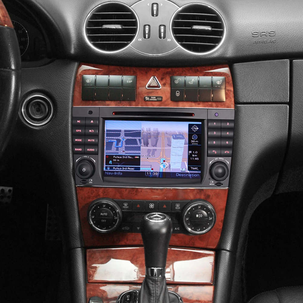 Clearance Android 8.0 Autoradio Car DVD Navi GPS CD DAB+ WiFi 4G BT SD Radio USB Bluetooth DVR OBD for Mercedes Benz C-Klasse W203 5