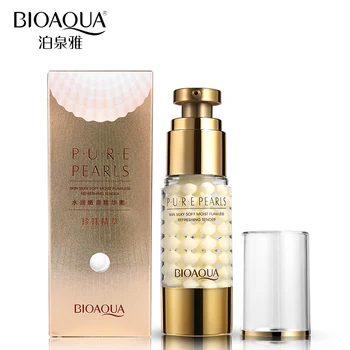 

BIOAQUA Brand Pure Pearl Essence Collagen Hyaluronic Acid Face Skin Care Moisturizer Anti Wrinkle Ageless Firming Day Creams