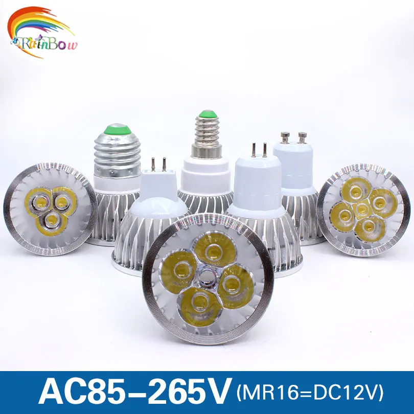 

GU10 led spotlight E27 E14 GU5.3 LED Lamp 110V 220V 9W 12W 15W Bombillas High quality MR16 led light led Lampada LED Bulb