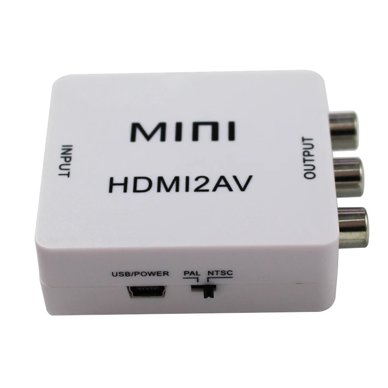 

AV Scaler Adapter HD Converter Box HDMI RCA AV/CVSB L/R Video 1080P HDMI2AV