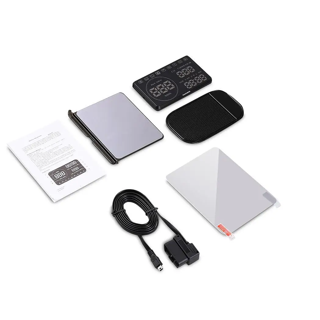 

Consumption inch LED Screen HUD Speeding Warning Fuel 5.5 Car Head Up Display