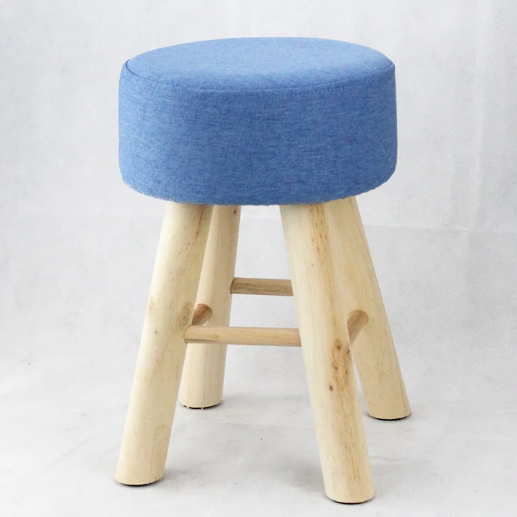 

Footstool Taburetes Household Dining Room Furniture Solid Wood Stool Fashion For Creative Bar Chair Bedroom Wooden Modern Chair