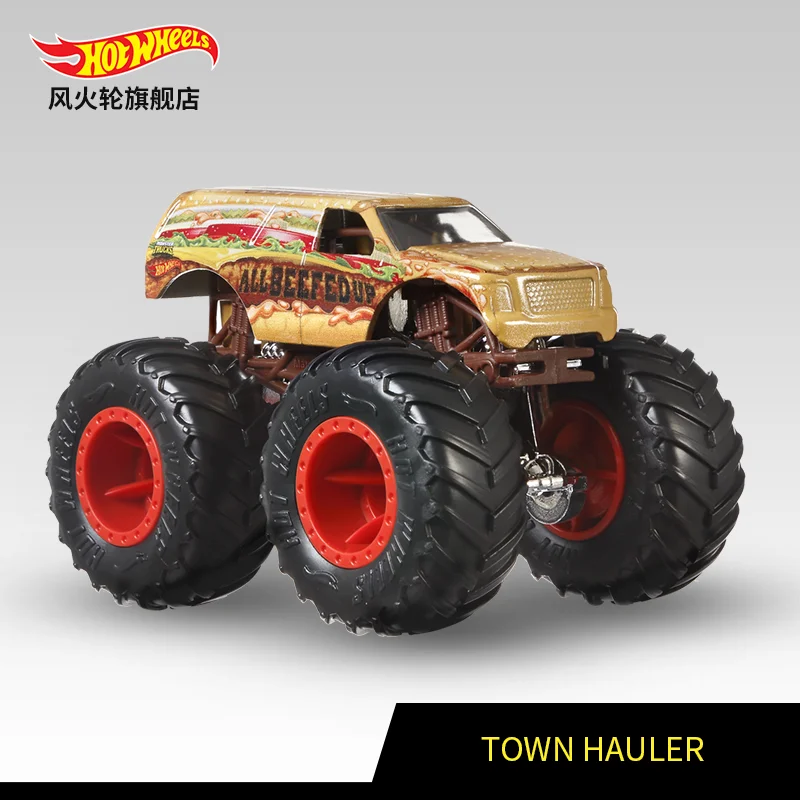 1: 64 Hot Wheels Monster Trucks Металлический Игрушечный Автомобиль Hotwheels гигантские колеса большая коллекция ног Wild Collision Car Toys FYJ44 - Color: 6