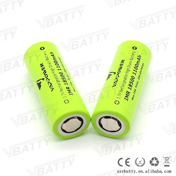 Vappower IMR 18500 1100mah 10A 2