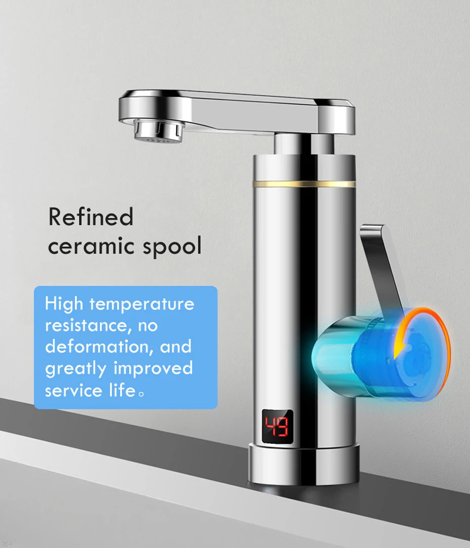 Ecofresh Electric Faucet Instant Water Heater Tap Faucet Heater Cold Heating Faucet Tankless Instantaneous Water Heater