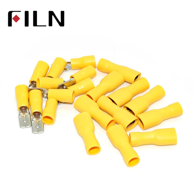 

FDFD5.5-250 MDD5.5-250 Male Female Insulated Electrical Crimp Terminal for 4-6mm2 wire Connectors Cable Wire Connector Terminal