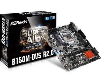 

Asrock B150M-DVS Desktop Motherboard B150 Socket LGA 1151 i3 i5 i7 DDR4 32G SATA3 USB3.0 VGA DVI Micro-ATX