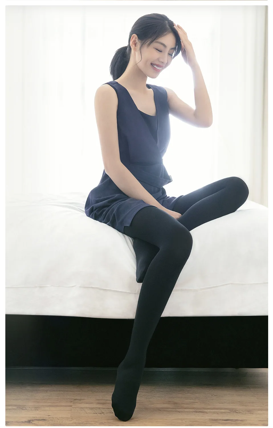Xiaomi новые женские 300D красивые колготки в форме ног зимние теплые колготки женские толстые мягкие удобные сексуальные чулки