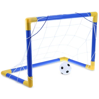 

New Arrival Kids Portable Mini Football Goal Net Set Indoor Outdoor Sport Toy Developmental Game Boy Christmas Birthday Gift