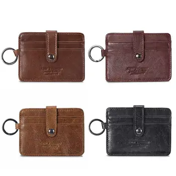

Fashion Genuine Leather Slim Pocket Wallet ID Credit Card Holder Money Organizer for Women Men
