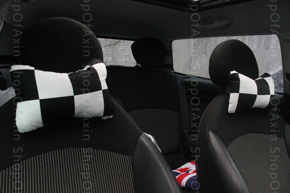 Подушка для шеи Union Jack в клетку occipital mini cooper clubman countryman hardtop R50 R53 R55 R56 R60 R61 F54 F55 F56|mini