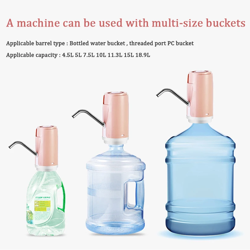 Automatic Bottled Cold Water Dispenser Pump Portable Mini USB Dispensador De Agua Drinking Water Pump For a Bottle