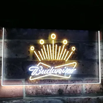 

Budweiser Eagle Beer Club Bar Decoration Gift Dual Color Led Neon Light Signs st6-a2007