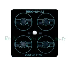 4 светодиодный s 60x60 мм алюминиевая пластина основание для 1 Вт 3 Вт бисера, светодиодный PCB доска, теплоотвод для лампы светильник, дорожный светильник, прожектор светильник и т. д