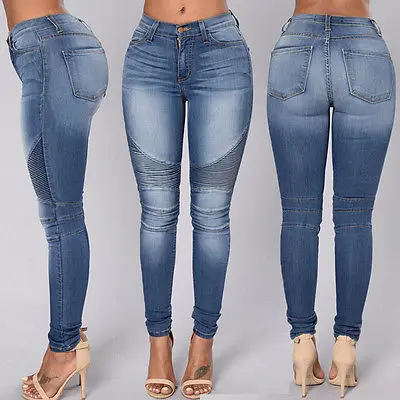 Новое поступление Осенние сексуальные женские джинсовые узкие брюки с высокой талией узкие Стрейчевые джинсы брюки-карандаш