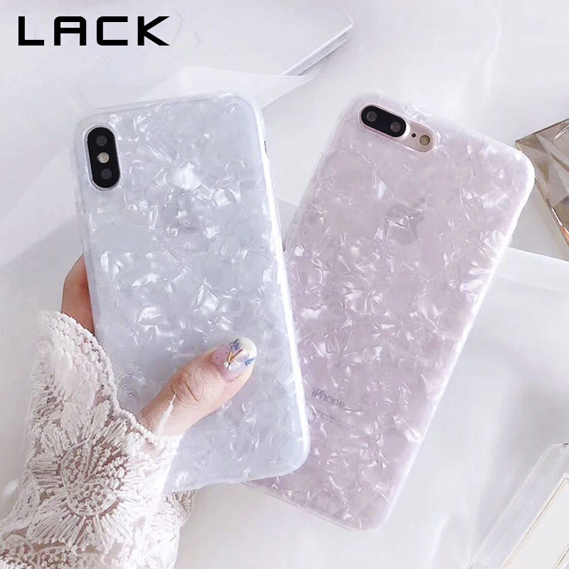 

LACK Fashion Conch Shell Phone Case For iphone 6S Case For Apple iphone X 6 7 8 Plus Back Cover Luxury Lovely Cases Funny Coque