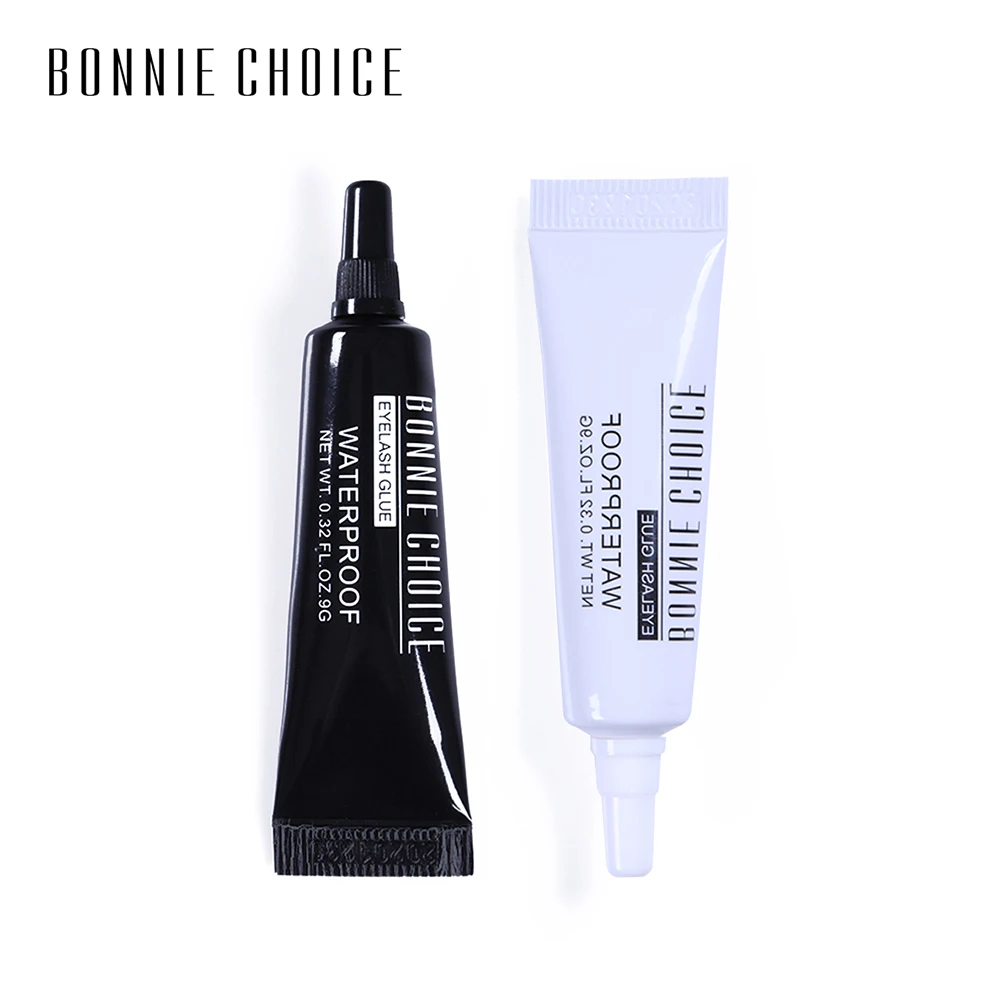BONNIE CHOICE клей для ресниц прозрачный черный водонепроницаемый накладных