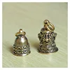 Mini Portable Vintage Brass Bell KeyChain Ornament Desk Fengshui Figure Sculpture Home Office Decorative Ornament Toy Gift ► Photo 1/6