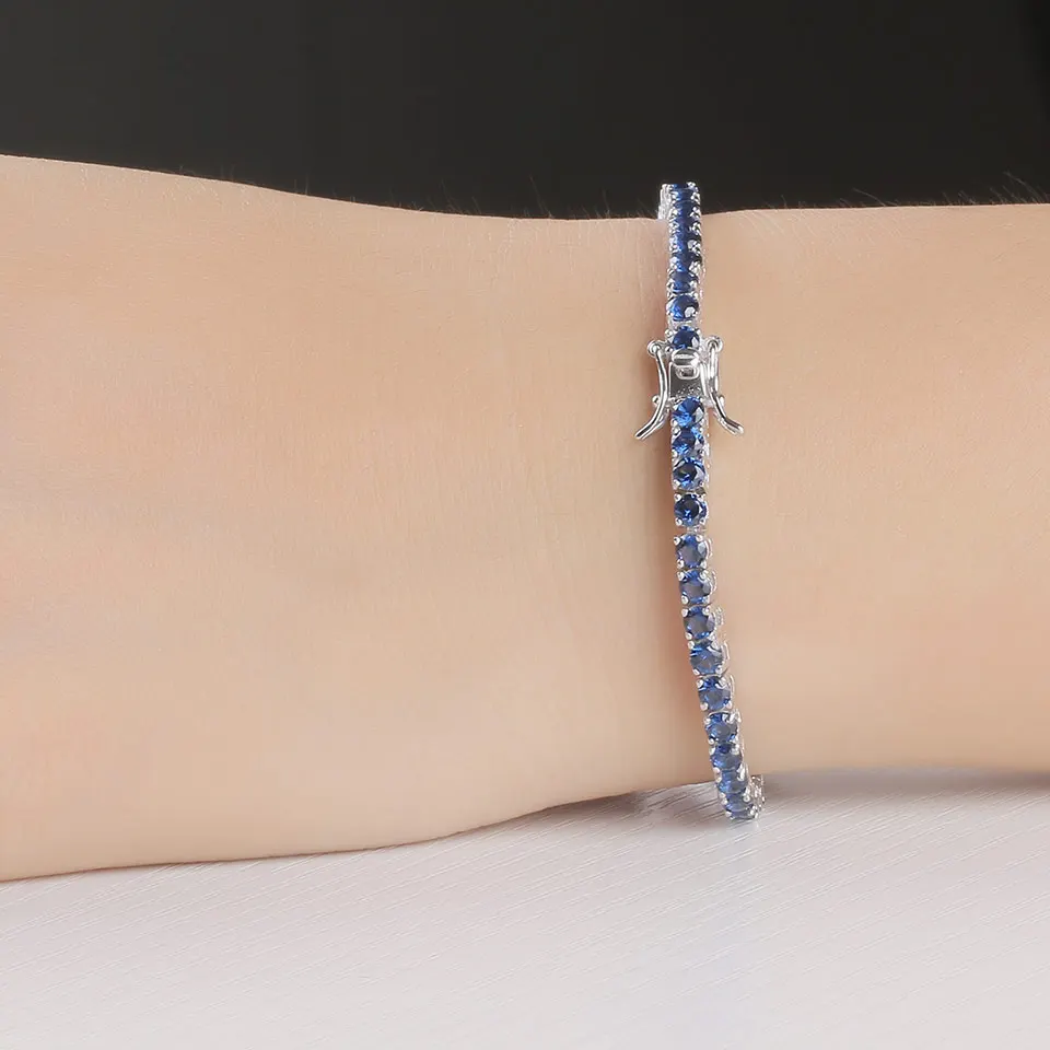 925 sterling silver sapphire bracelet for women (8)